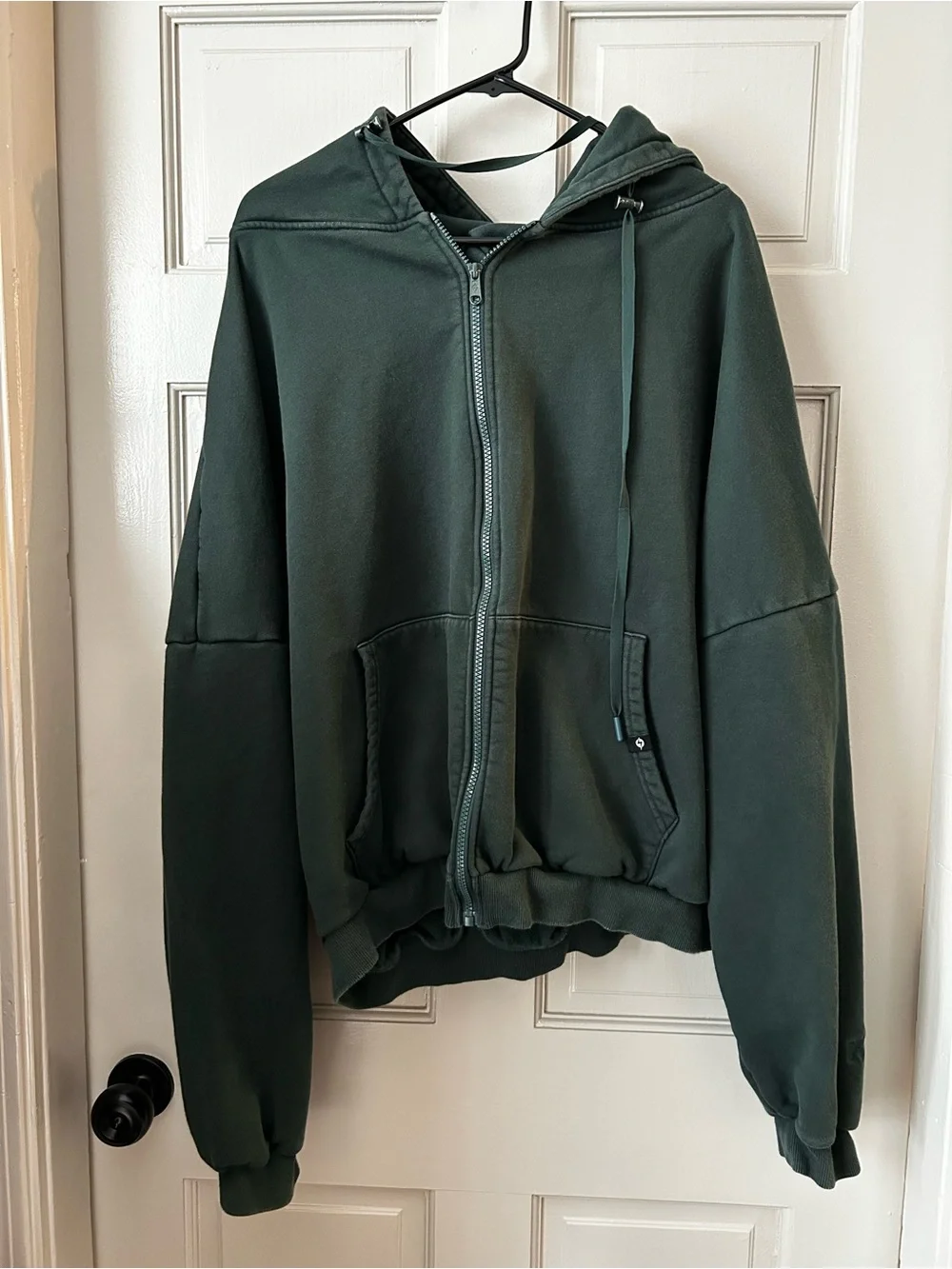 POPFLEX Forest Green Zip Hoodie - Picture 2 of 4